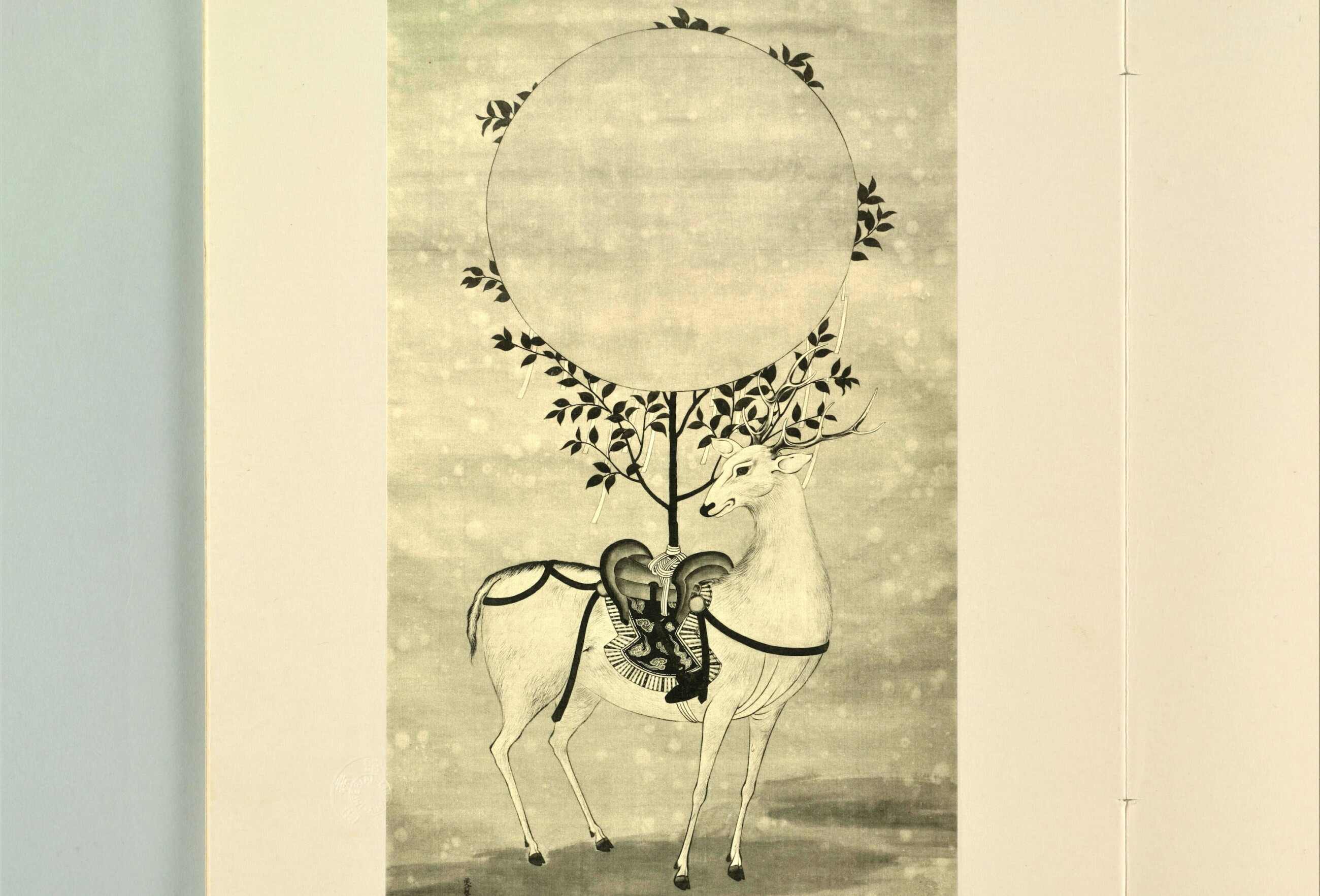春日曼荼羅（冷泉為恭画　国立国会図書館蔵）